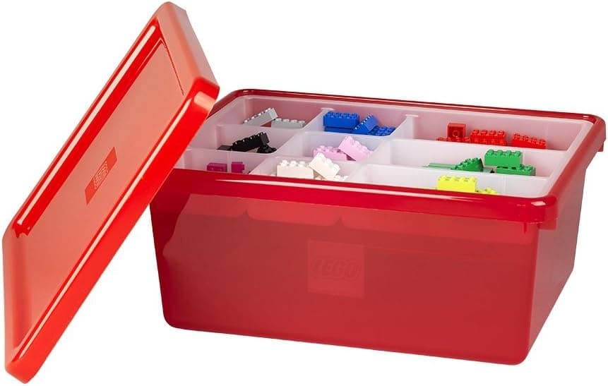 Room Copenhagen Lego Storage Bin, Medium, Red