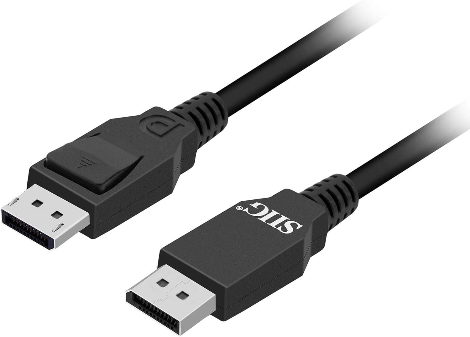 SIIG 8K DisplayPort to DisplayPort Cable 6.6ft - Supports 8K@60Hz, 4K@120Hz, 1080P@144Hz - High Bit Rate 3 (Hbr3) 32.4Gbps Bandwidth - HDR DisplayPort 1.4 Cable