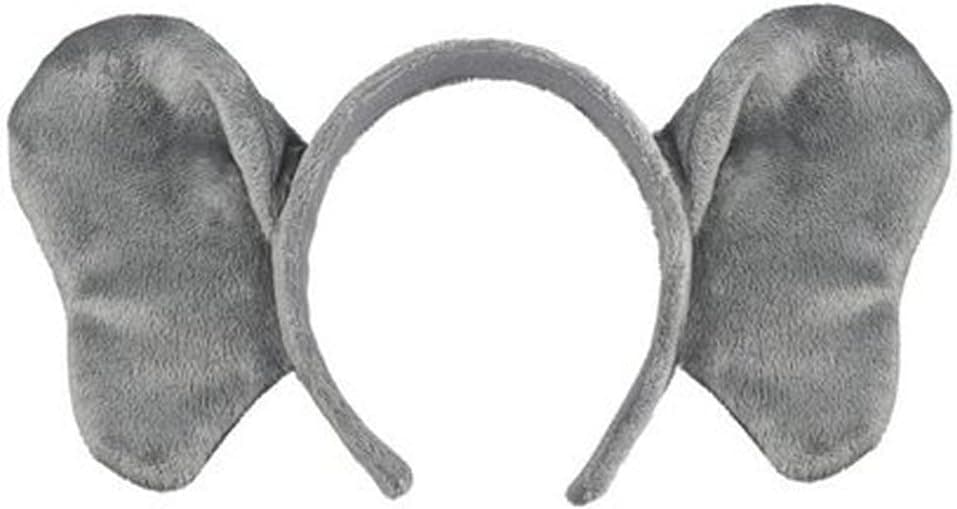 Wildlife Artists Elephant Headband Plush Elephant Stuffed Costume Head Band Unisex Hair Accessory