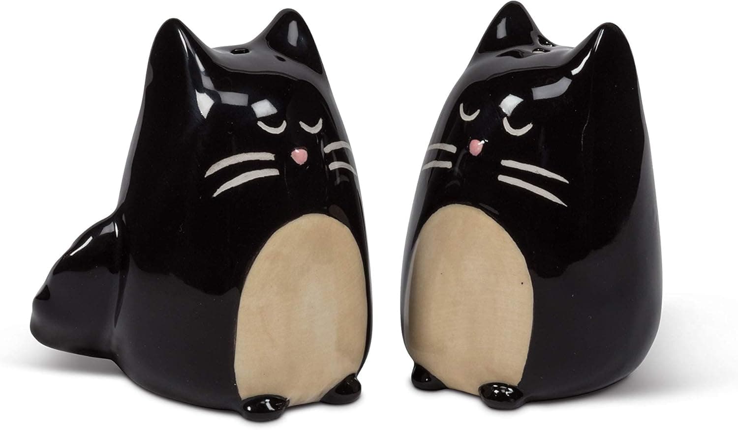 Abbott Collection Simple Salt & Pepper-2.5" H, 2.5 inches high, Black Cat
