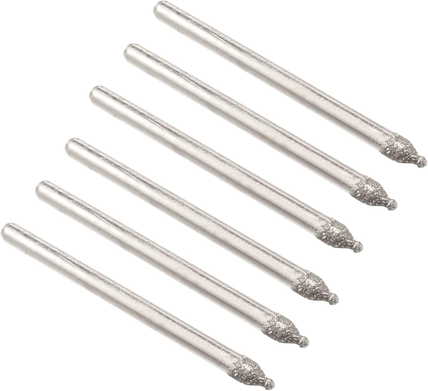 uxcell 30 Pcs 3mm Shank 1.5mm Dia Round Ball Point Grinding Diamond Bits