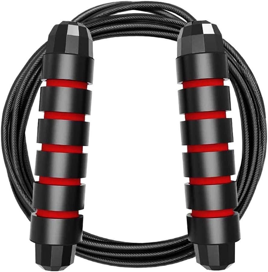 Idefair Adjustable Jump Rope with Counter Lightweight Skipping Rope with Anti-Slip Handles for Workout Fitness Exercise Crossfit for Kids Women Men All Heights and Skill Levels