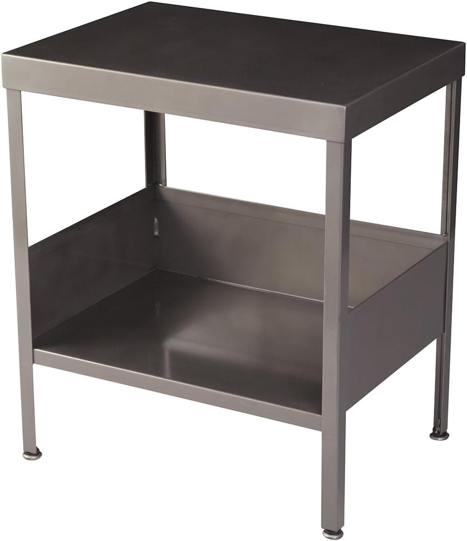 RMP Mid Century Industrial Nightstand/End Table (Clear Coat)