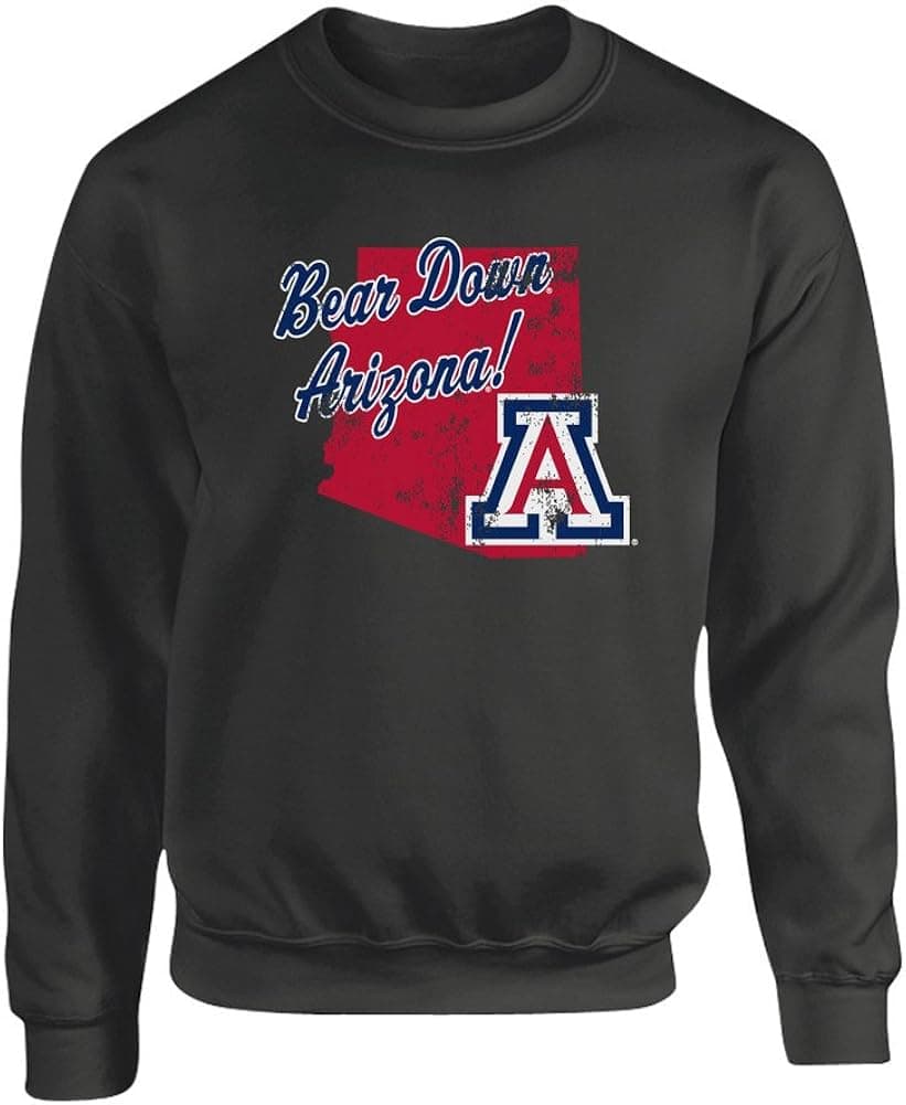 Elite Fan Shop NCAA Men's Crew Sweatshirt Charcoal Vintage