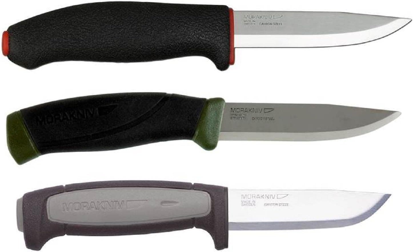 Bundle - 3 Items: Morakniv Allround 711 Carbon Steel Knife, Morakniv Companion MG Carbon Steel Knife, Morakniv Craft Robust Carbon Steel Knife