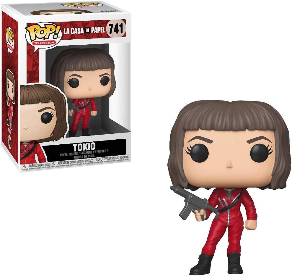 Funko Tokio: Money Heist (La Casa De Papel) x POP! TV Vinyl Figure & 1 POP! Compatible PET Plastic Graphical Protector Bundle [#741 / 34488 - B]