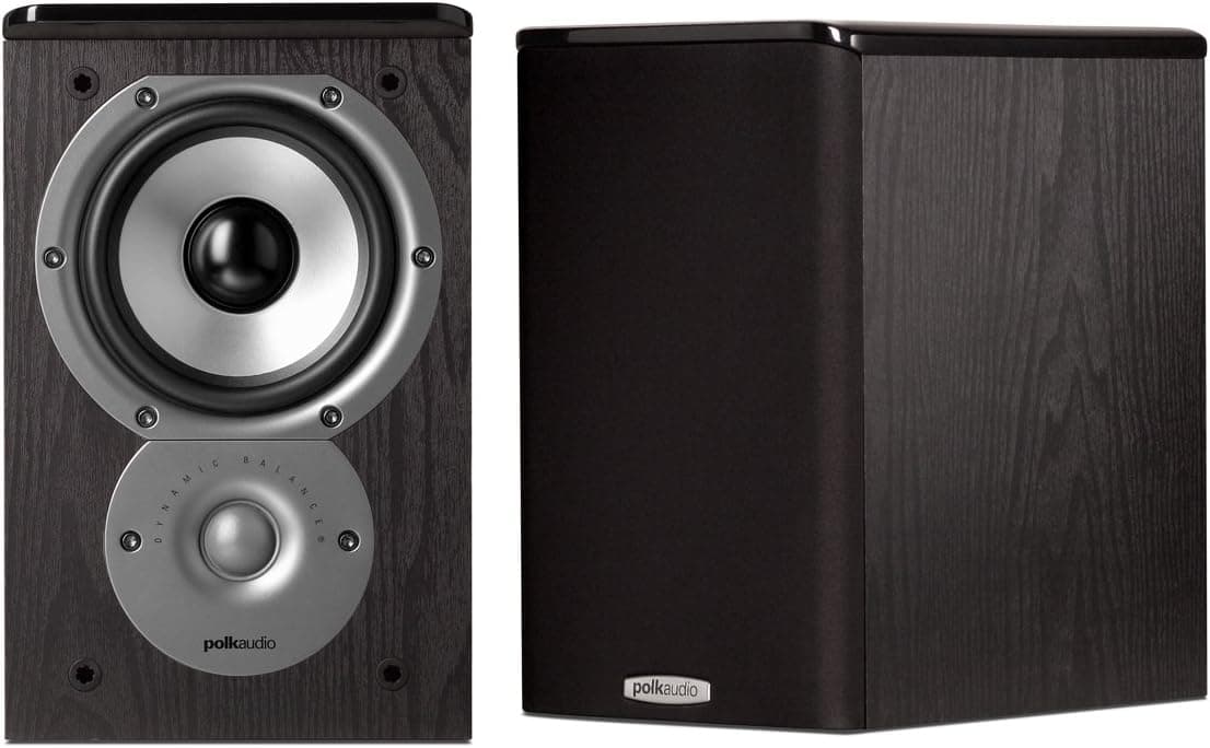 Polk Audio TSi100 Bookshelf Speakers (Pair, Black)