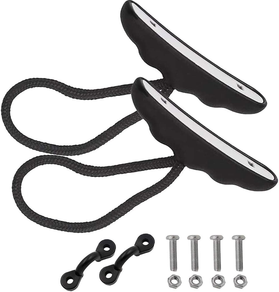 BUBOSPER Kayak Handles, Adjustable Canoe Boat Carry Handle with Longger Rope, 2 Pack