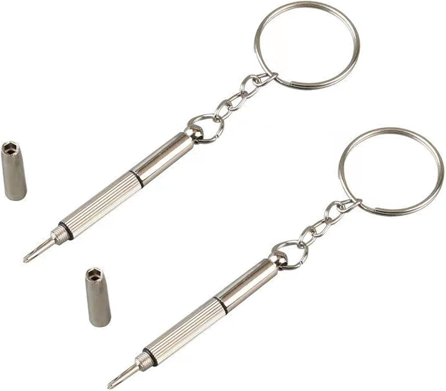 Buspoll Eyeglas repair Screwdriver S2 Steel Multifunctional screwdriver keychain tool for eyeglass Sunglasses electronics