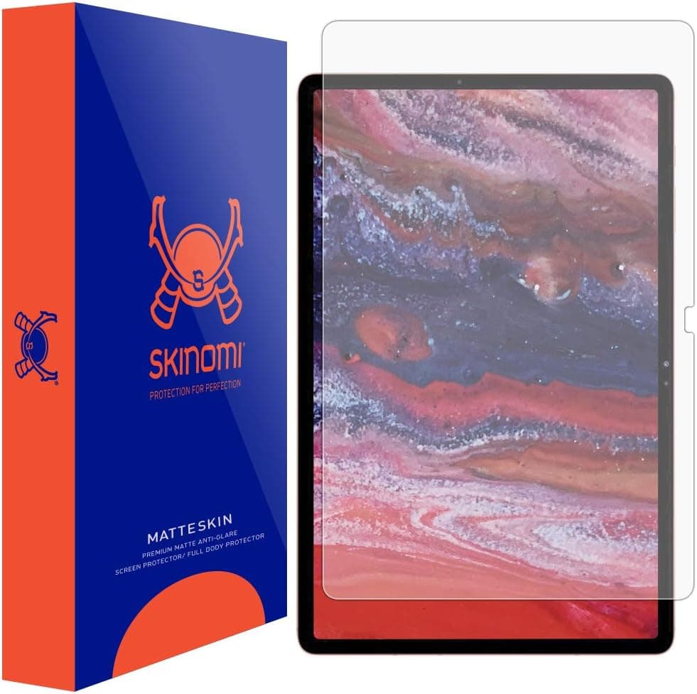 Skinomi Matte Screen Protector Compatible with Samsung Galaxy Tab S8 Plus/Tab S7 Plus (12.4 inch, S7+) Anti-Glare Matte Skin TPU Anti-Bubble Film