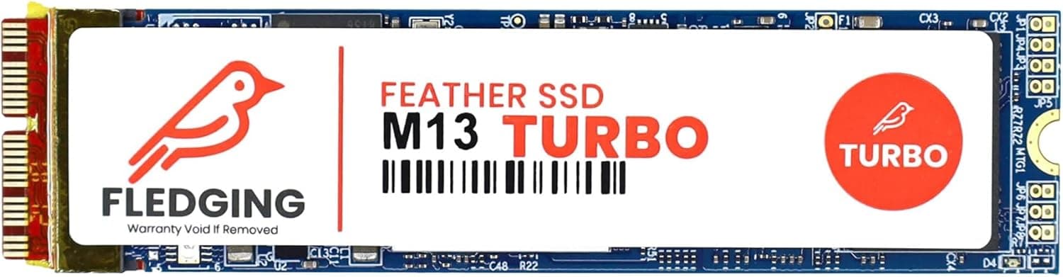 Fledging 512GB Turbo Feather M13 PCIe NVMe Gen 3.0x4 SSD Upgrade –DIY kit & OS included– Compatible with Apple MacBook Air (2013-2015) & Pro (2013-2016), Mac Mini (2013) & Pro (2014), iMac (2013-2019)