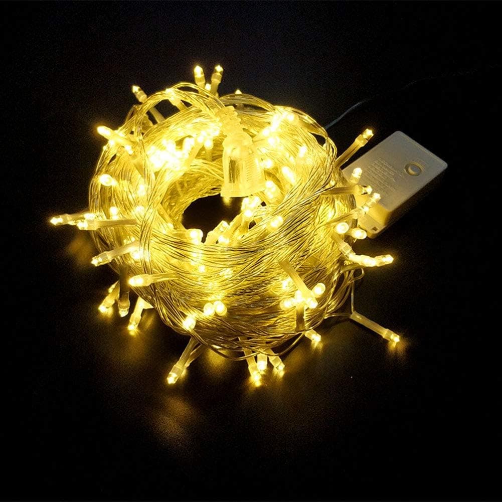 Kastma Solar Fairy Lights Outdoor LED Solar String Lights Waterproof Solar String Lights Garden Decorative Lights (Yellow)
