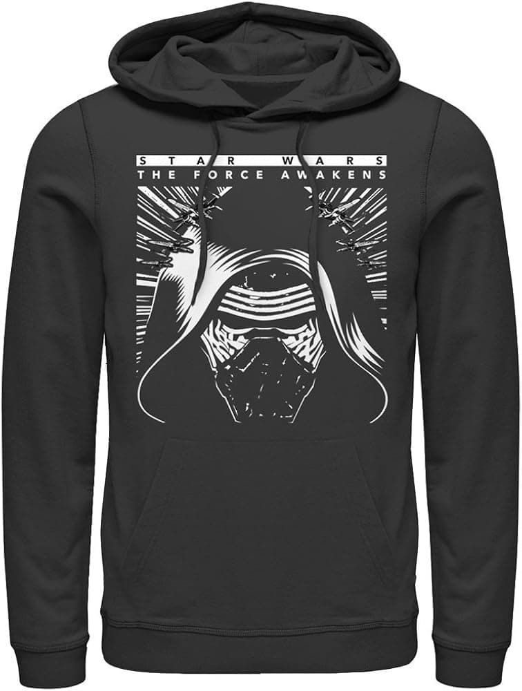 Star Wars The Force Awakens Kylo Ren X-Wings Mens Lightweight Hoodie - Fifth Sun