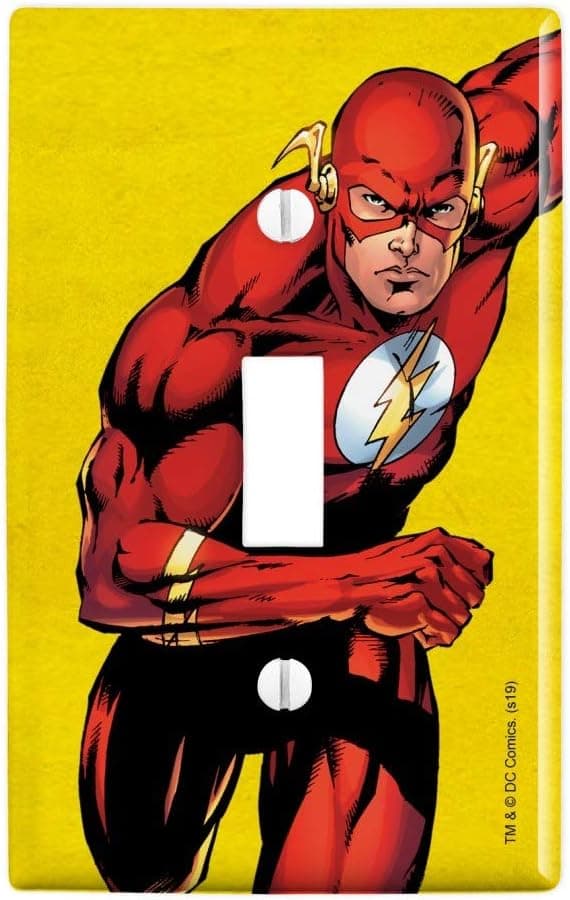 GRAPHICS & MORE The Flash Character Plastic Wall Decor Toggle Light Switch Plate Cover