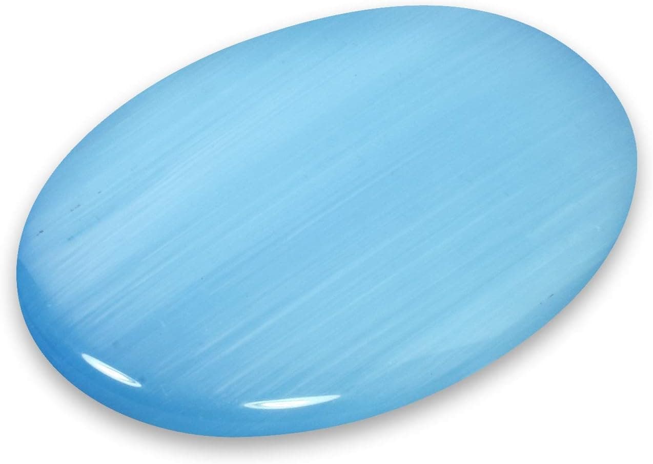 CrystalAge Turquoise Cat's Eye Palm Stone