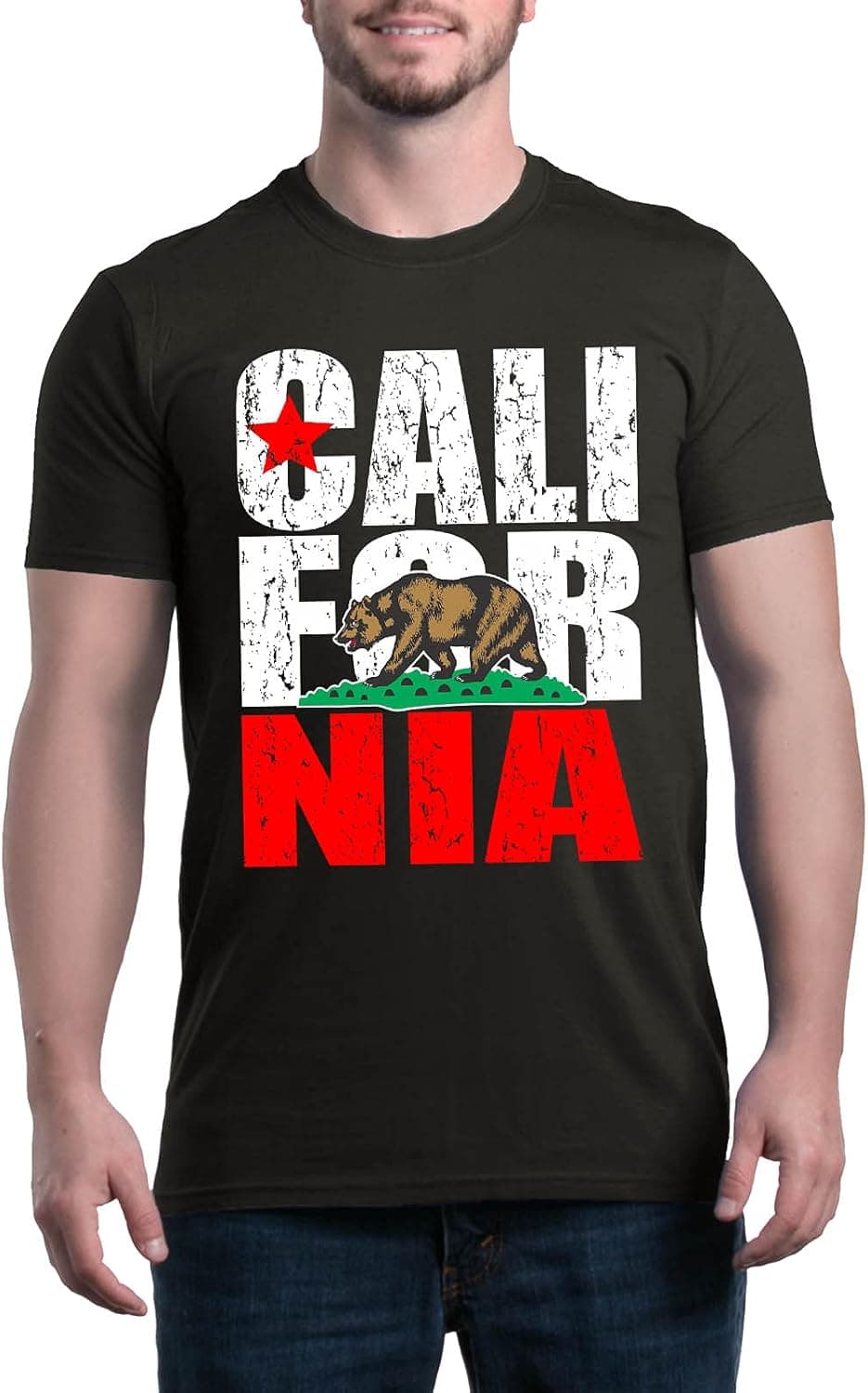shop4ever California State Flag Bear T-Shirt