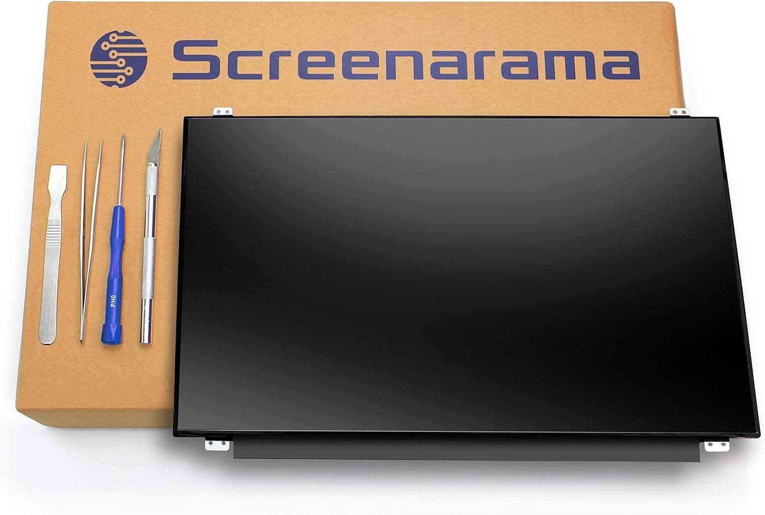 SCREENARAMA New Screen Replacement for N156BGE-EB2 REV.C1, HD 1366x768, Matte, LCD LED Display with Tools