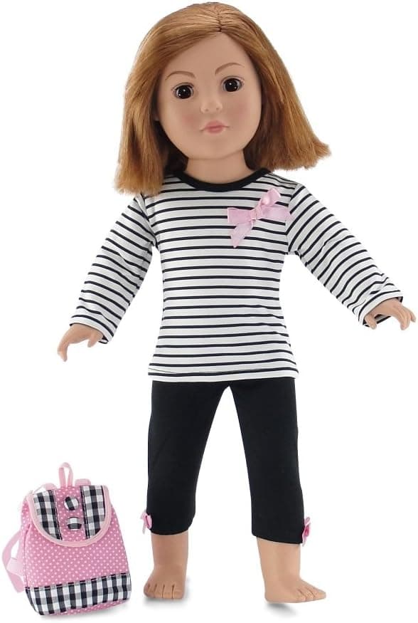 Emily Rose 18 Inch Doll Clothes | 3 Piece Back to School Doll Outfit | Made to Fit Most 18" Dolls