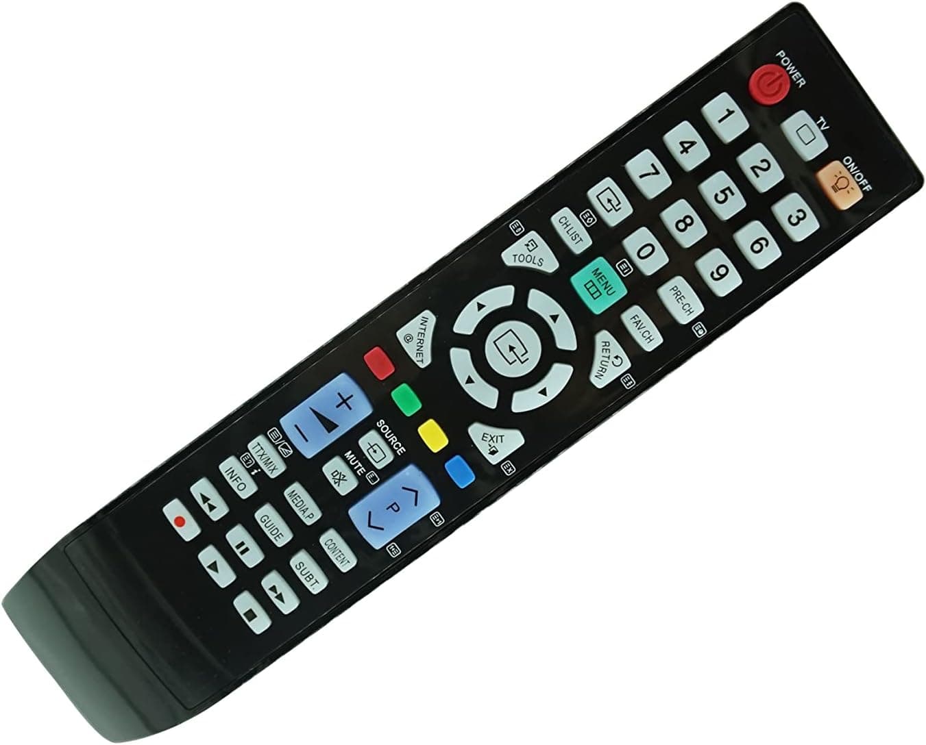 Universal Replacement Remote Control Fit for Samsung LN46A540 PN51D550C1FXZA PS51D490A1XTW PN51D490A1DXZC PN51D550C1F PN43D490A1DXZAN102 LN37A550 LN37A550P3F LN32A330J1NXZAPM02 Plasma LCD LED HDTV TV