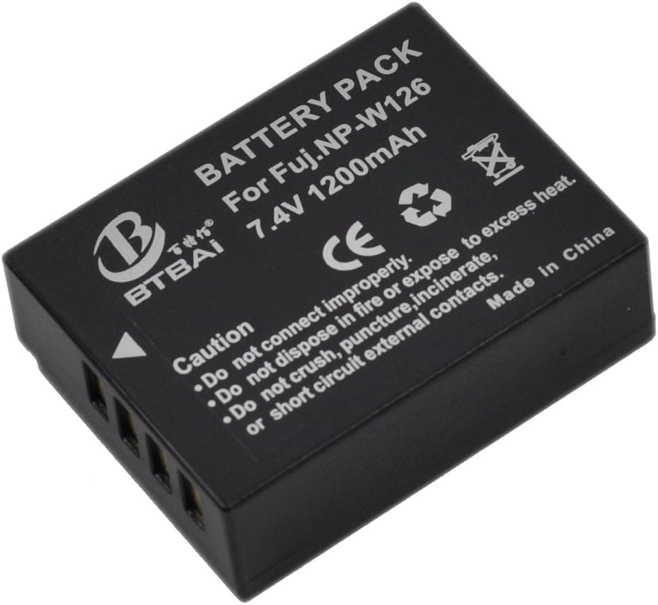 NP-W126 Battery for Fujifilm NPW126 NP-W126s FinePix HS30 HS30EXR HS33EXR HS35 HS35EXR HS50 HS50EXR X-A1 XA1 X-A2 XA2 X-A3 XA3 X-E1 XE1 X-E2 XE2 X-M1 XM1 X-T1 XT1 X-T10 XT10 X-Pro1 Pro2 X-Pro 1 2