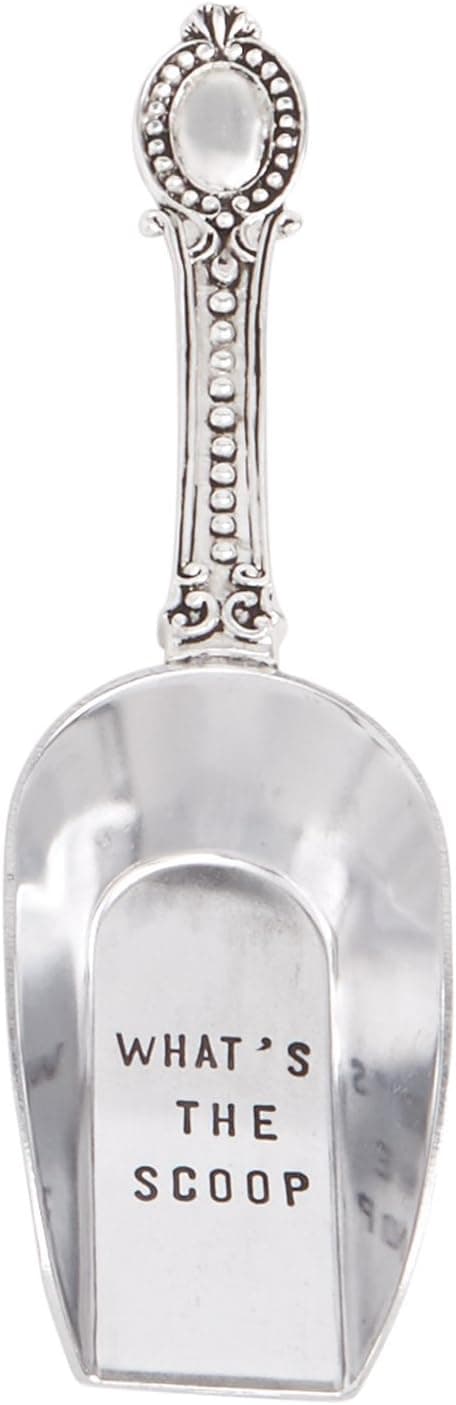Mud Pie Vintage Style Stamped Silverplate, Silver