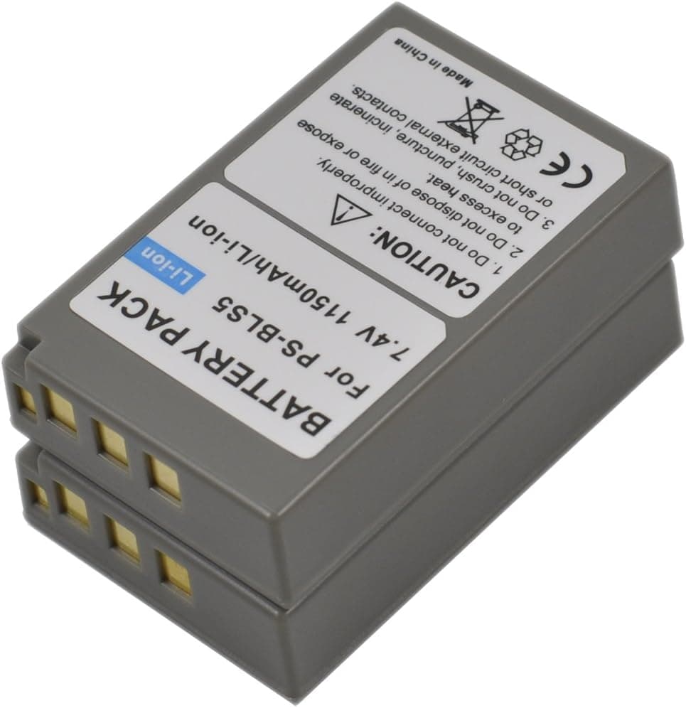 2X Battery+Charger AC Wall Dual for BLS-1 bls5 BLS-5 bls50 bls-50 ps-bls1 bls5 e-m10 Mark 2 3 Mark ii iii em10 e-p1 e-p2 e-p3 e-pl e-pl1 e-pl1s e-pl2 e-pl3 e-pl5 e-pl6 e-pl7 e-pl8 e-pl9 e-pm1 e-pm2