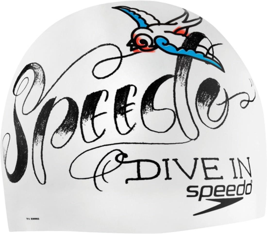 Speedo Elastomeric Silicone 'Slingin Ink' Swim Cap