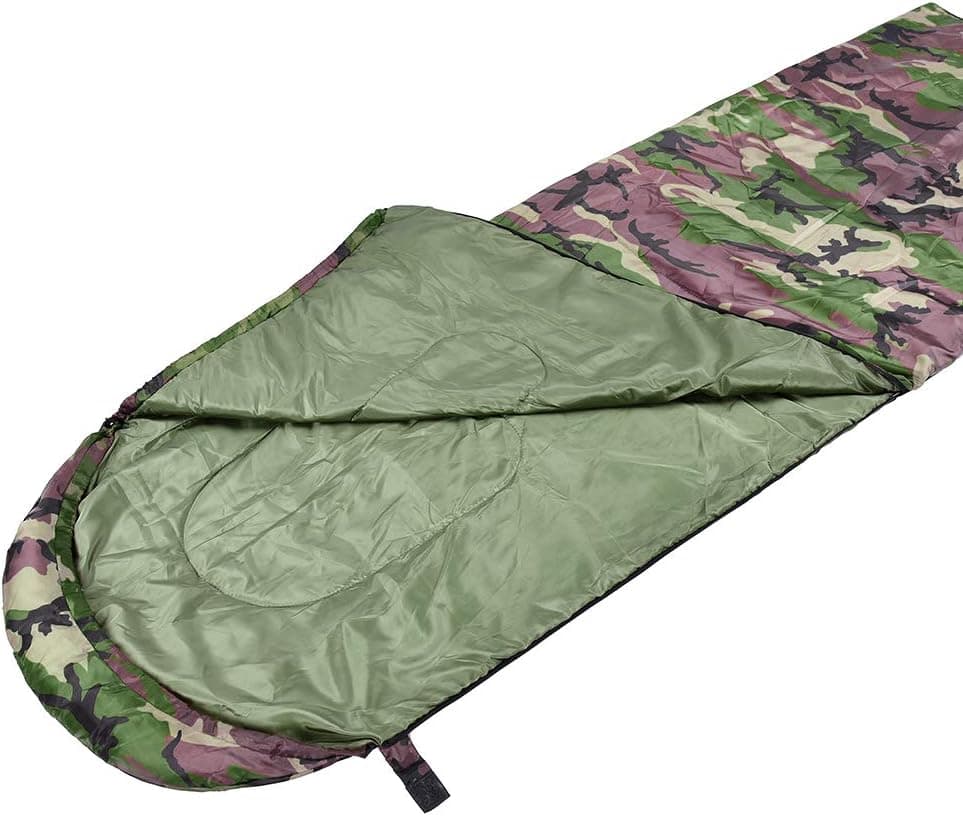 Boshen 3 Season Waterproof Sleeping Bag 82.7" x 29.5" with Carry Bag-2.2Ibs Ultralight 41℉-68℉ Envelope Sleeping Bag Hollow Cotton Filled for Adults Kids Camping/Hiking/Backpacking