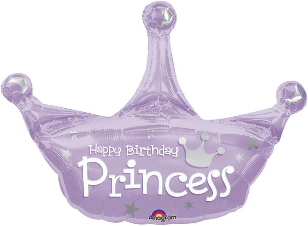 Mayflower Distributing Unisex Adult Princess Jumbo Foil Balloon Black Medium