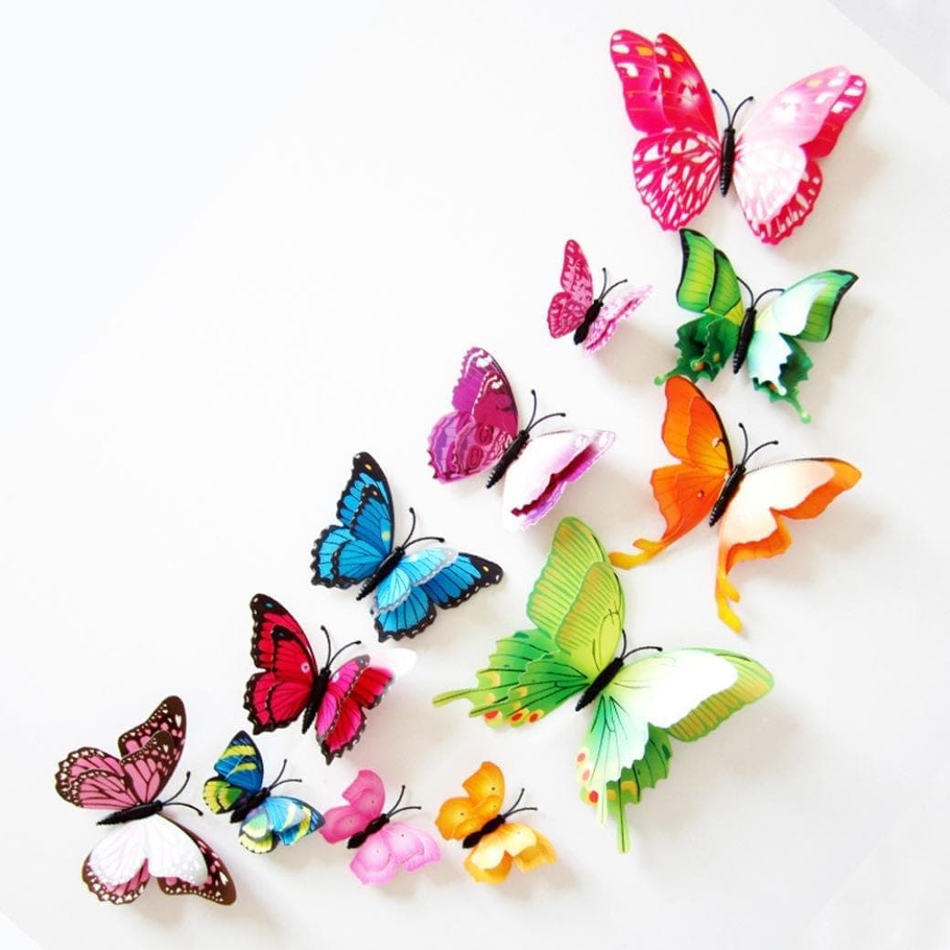 Clearance! Wall Stickers,Canserin 3D DIY Butterfly Wall Sticker Stickers Home Decor New Room Decorations