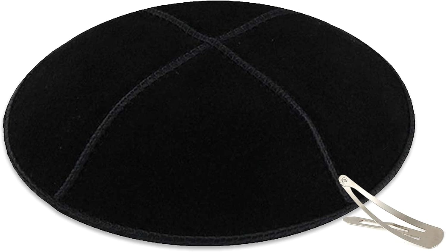 Zion Judaica Genuine Suede Kippot Bulk Packs or Single Pieces Clips Included
