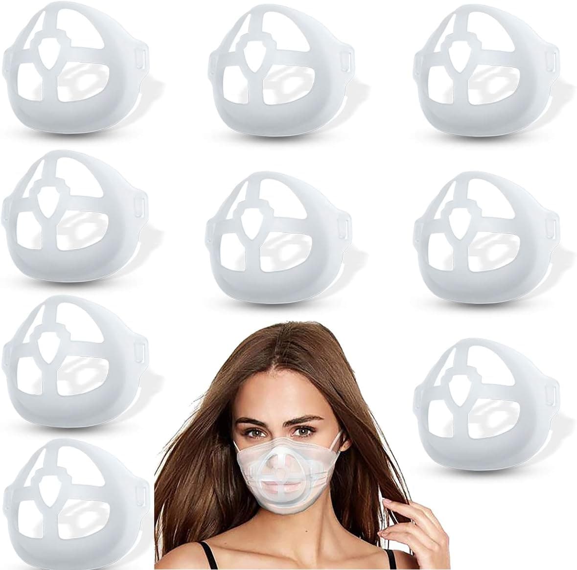 3D Face Inner Bracket to Increasing Breathe Space, Keeping Fabric off Mouth,Protecting Lipstick,Silicone Material and Suitable for Most People (9)