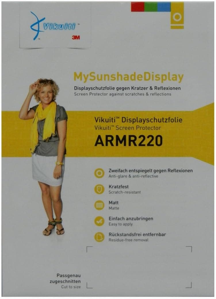 Vikuiti ARMR200 Screen Protector for JVC GC-XA1 Adixxion, 100% fits, easy mountable, anti-reflective, scratch-resistant