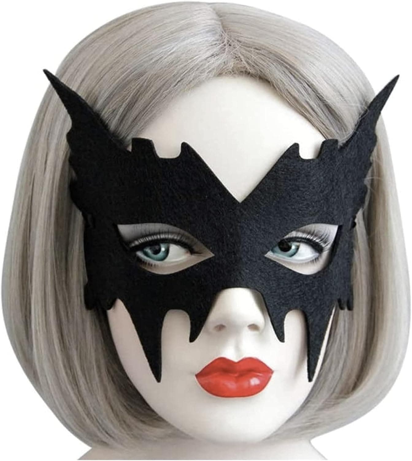 Halloween Costume Mask Black EyeMask Half Face Mask For,Batgirl,Batboy,Cosplay Party
