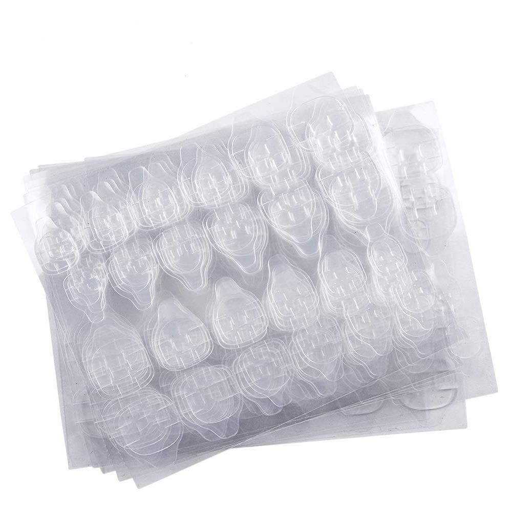 EBANKU 50Sheets Nail Adhesive Tabs, Double-Side Nail Glue Stickers Adhesive Tabs for Press on Nail Sticky Tabs Manicure -1200Pcs