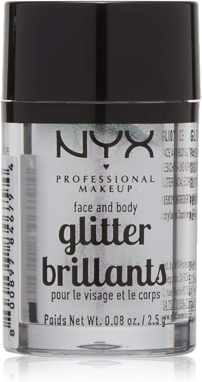 NYX PROFESSIONAL MAKEUP Face & Body Glitter, Ice