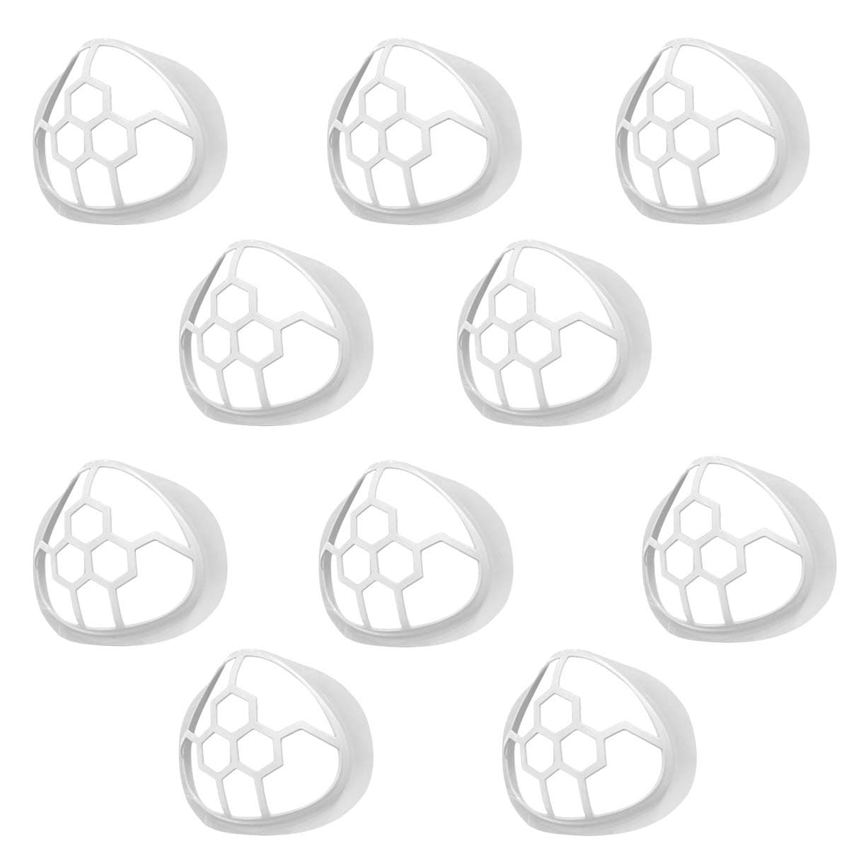 10 Pcs 3D Face Mask Bracket, Mask Bracket Inner Support Frame for More Breathing Space, Reusable and Washable