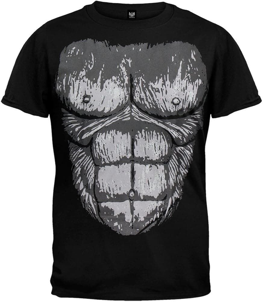 Halloween Gorilla Suit Costume T-Shirt - X-Large Black