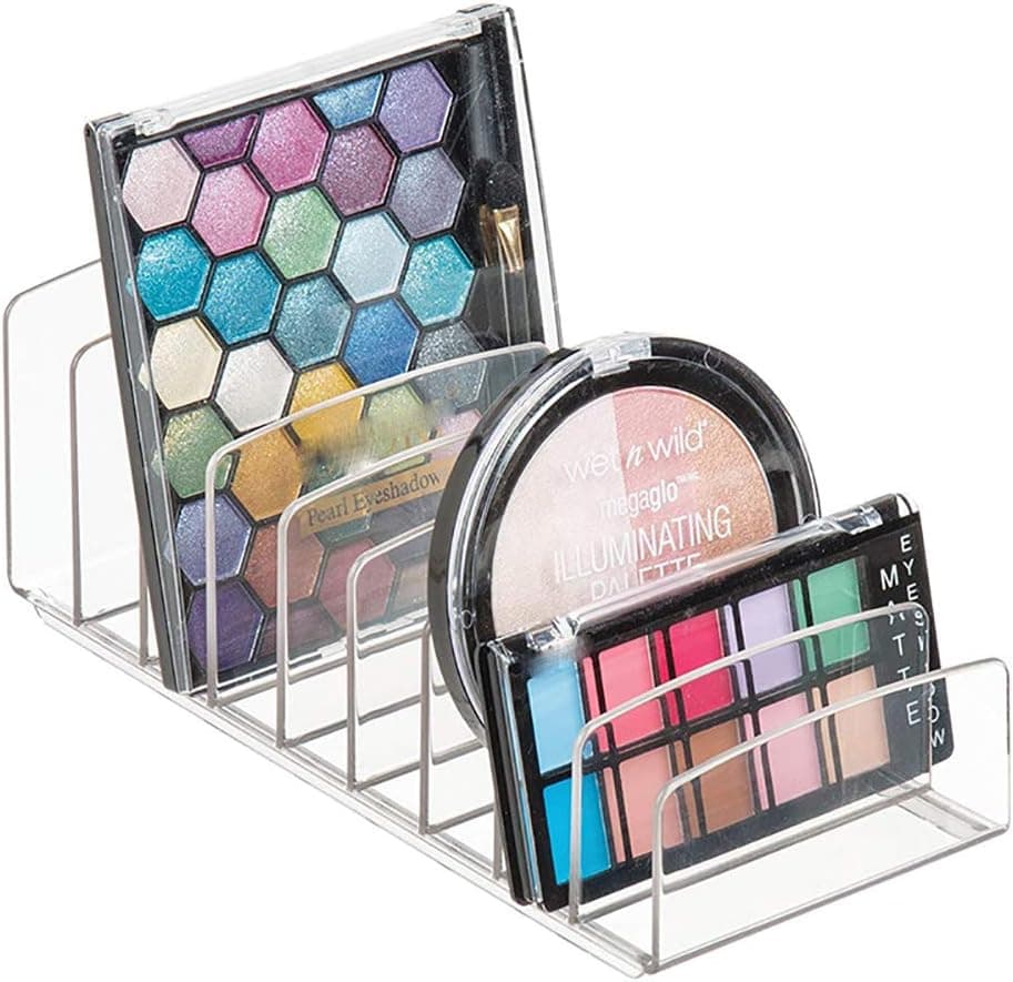 Daliuing Vertical Plastic Palette Organizer for Storage of Cosmetics Makeup Holder