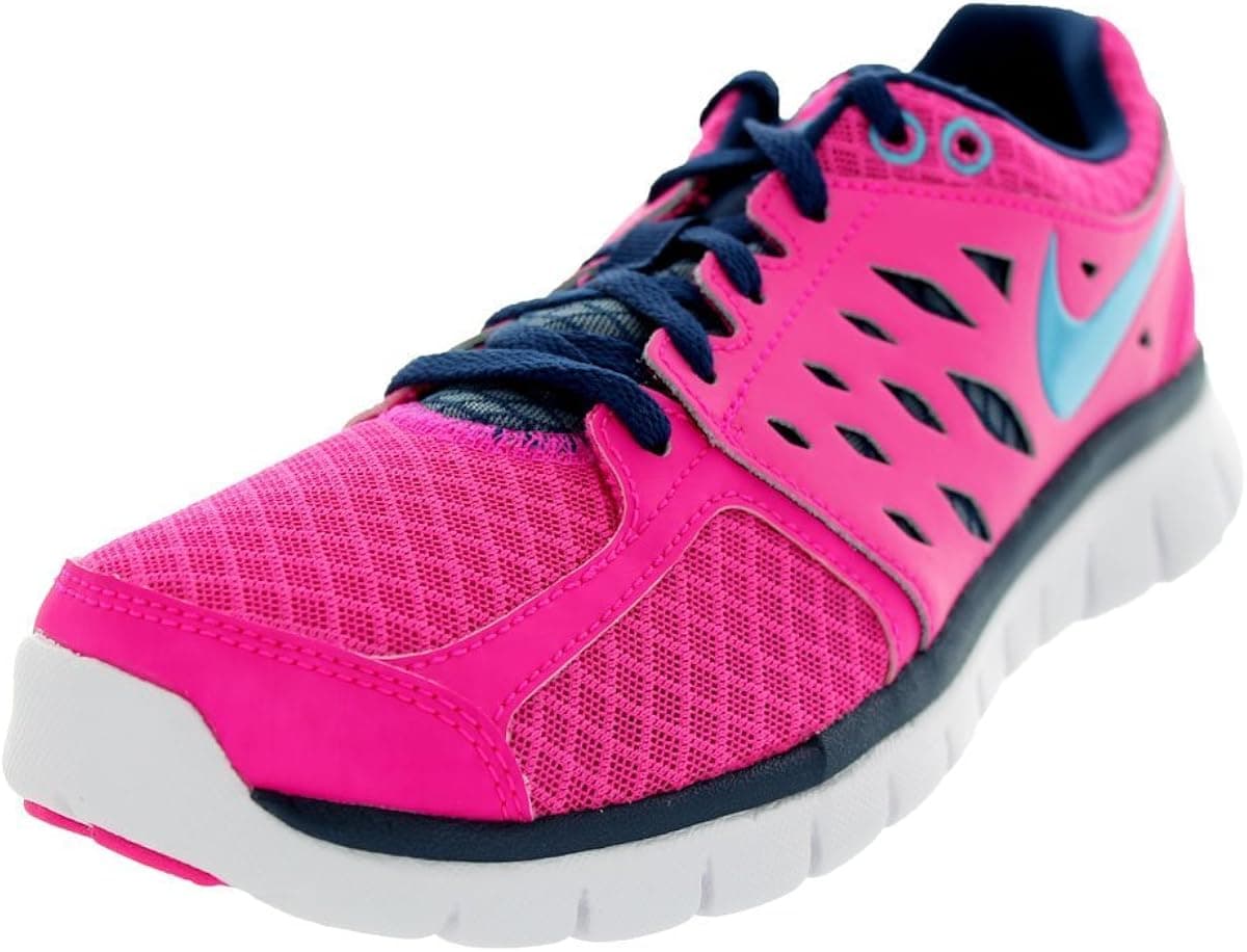 Nike Women's Flex 2013 RN Pink Foil/GMM Blue/Brv Bl/Wht Running Shoe 8.5 Women US