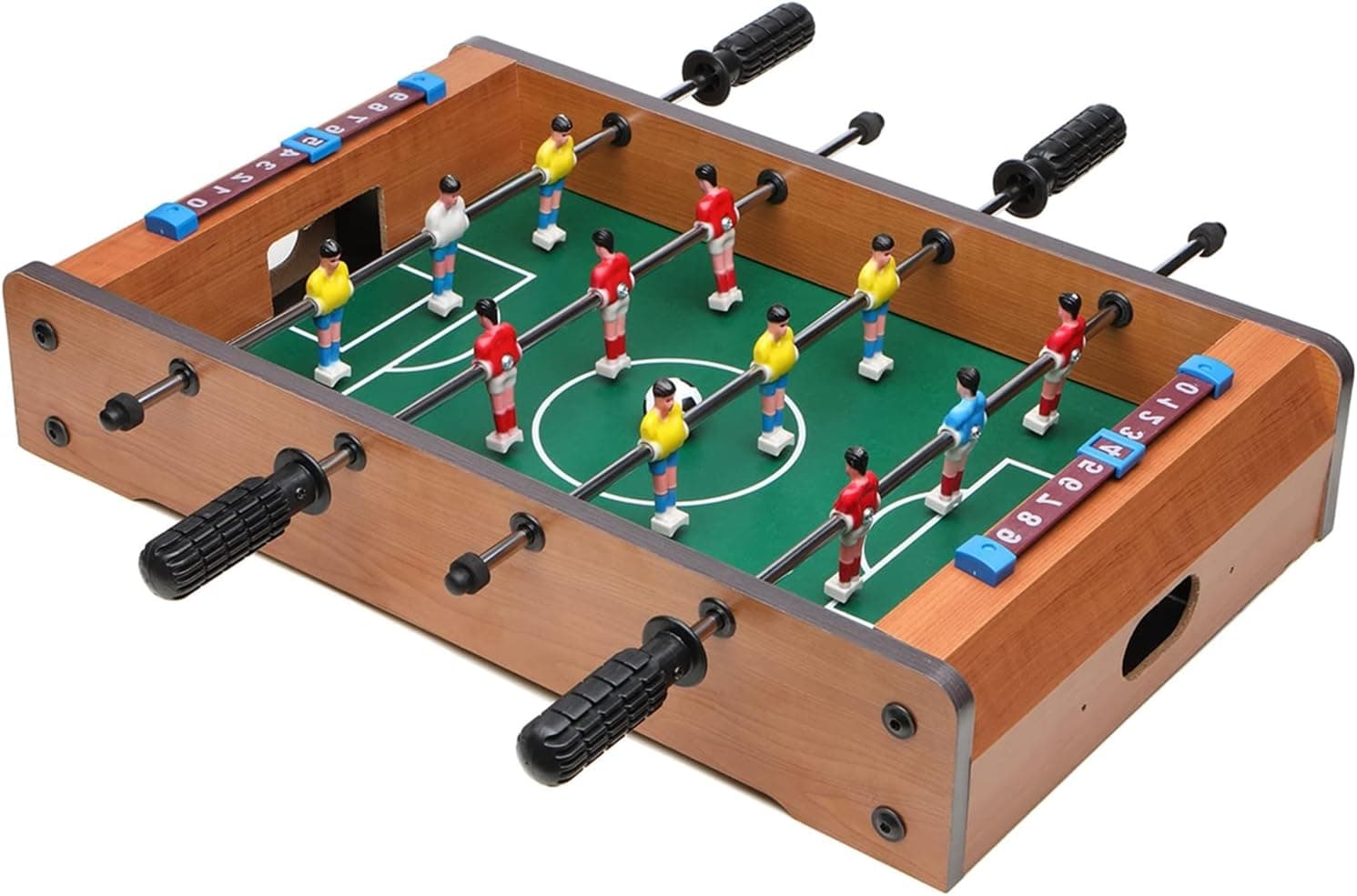 Shevshavan 20" Mini Foosball Table for Kids Table Top Wooden Hockey Game Tabletop Soccer/Foosball Game Small Foosball Table Football Table for Family Night,Travel,Birthday Gift for Kids…
