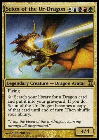 Magic The Gathering - Scion of The Ur-Dragon - Time Spiral