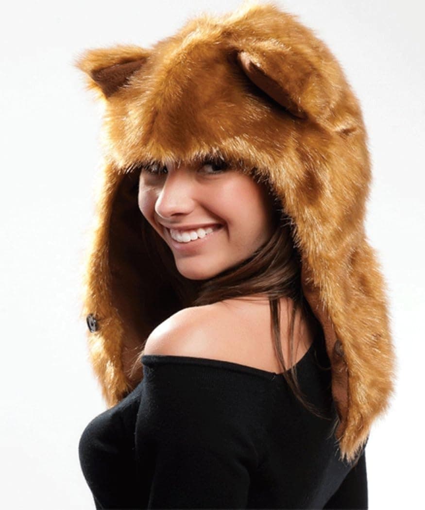 Fox Half Hood Animal Hat