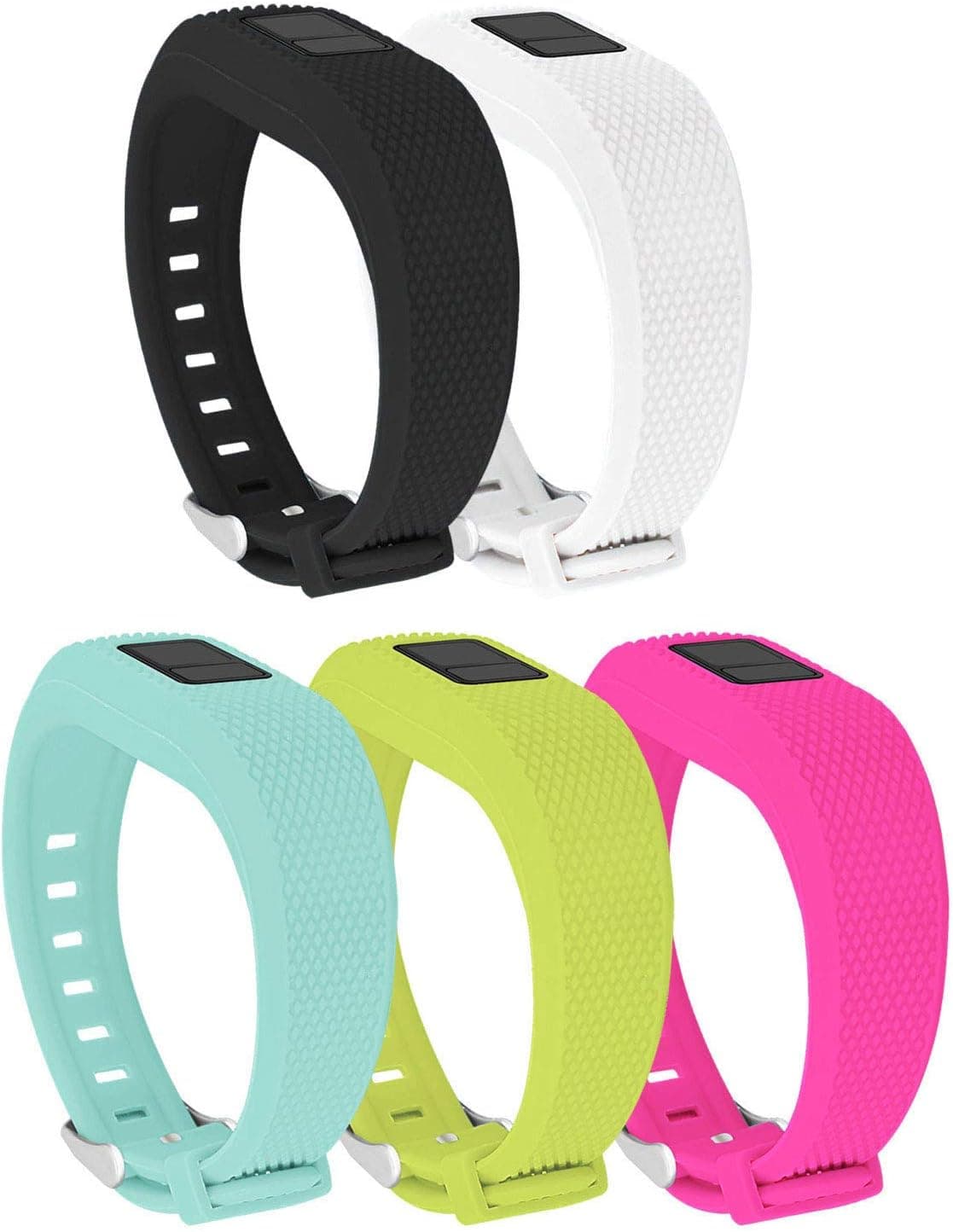 Jobese Compatible with Garmin Vivofit 3/jr/jr 2 Bands, Soft Silicone Adjustable Replacement Sport Wristbands Compatible with Garmin Vivofit jr Bands for Kids Women Men, Small Large