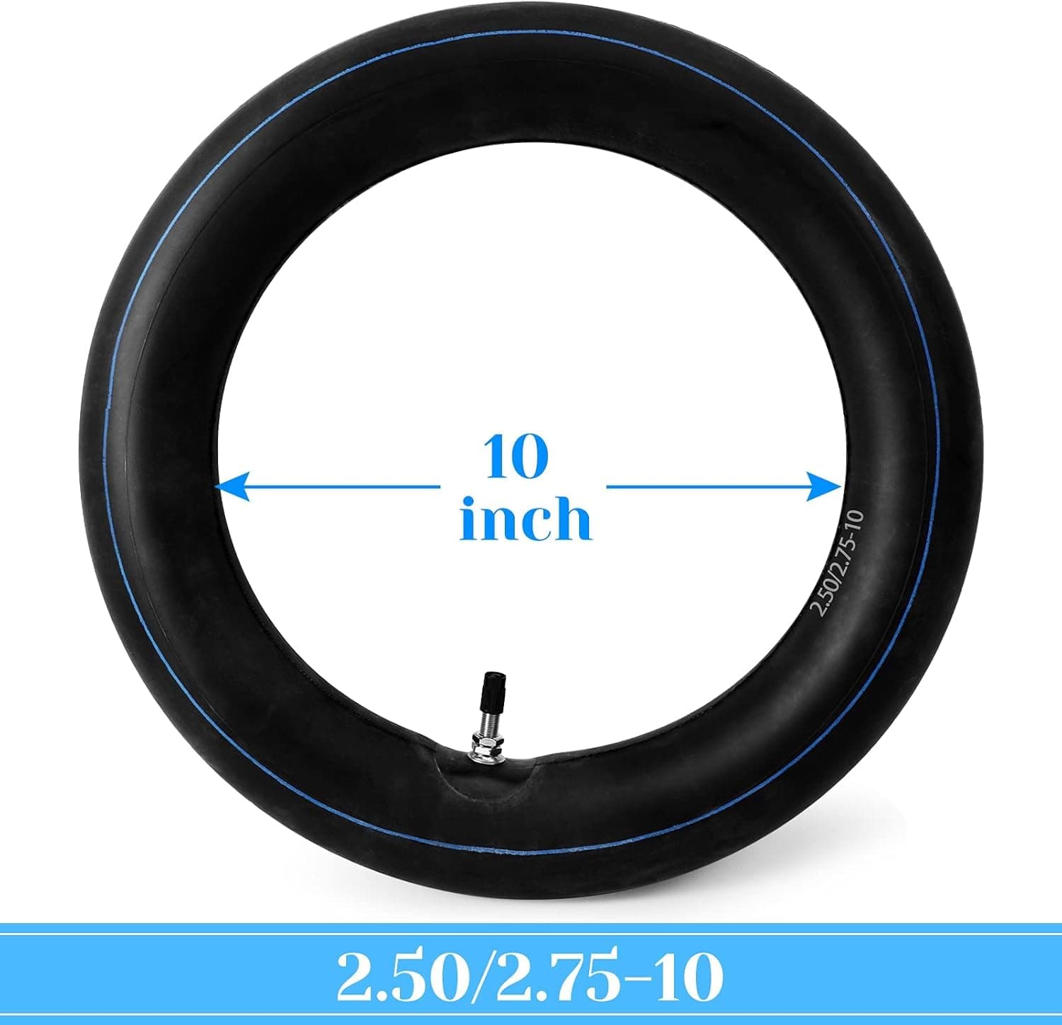 CHEINAUTO 2-Pack 2.50-10 Shradler Valve Dirt Bike Tube, 80/90-10 Dirt Bike Tire Compatible with Honda Crf50 /Xr50, Razor MX650 / MX500, Suzuki DRZ70 / JR50, Yamaha PW50