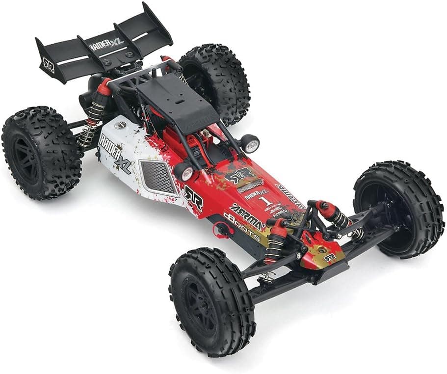 ARRMA 1:8 Scale RTR Remote Radio Control Car: Raider XL MEGA 2WD Electric RC Desert Buggy with 2.4GHz Radio, Servo, ESC, Brushed Motor, 7.2V 2000mAh NiMH Battery, and Charger