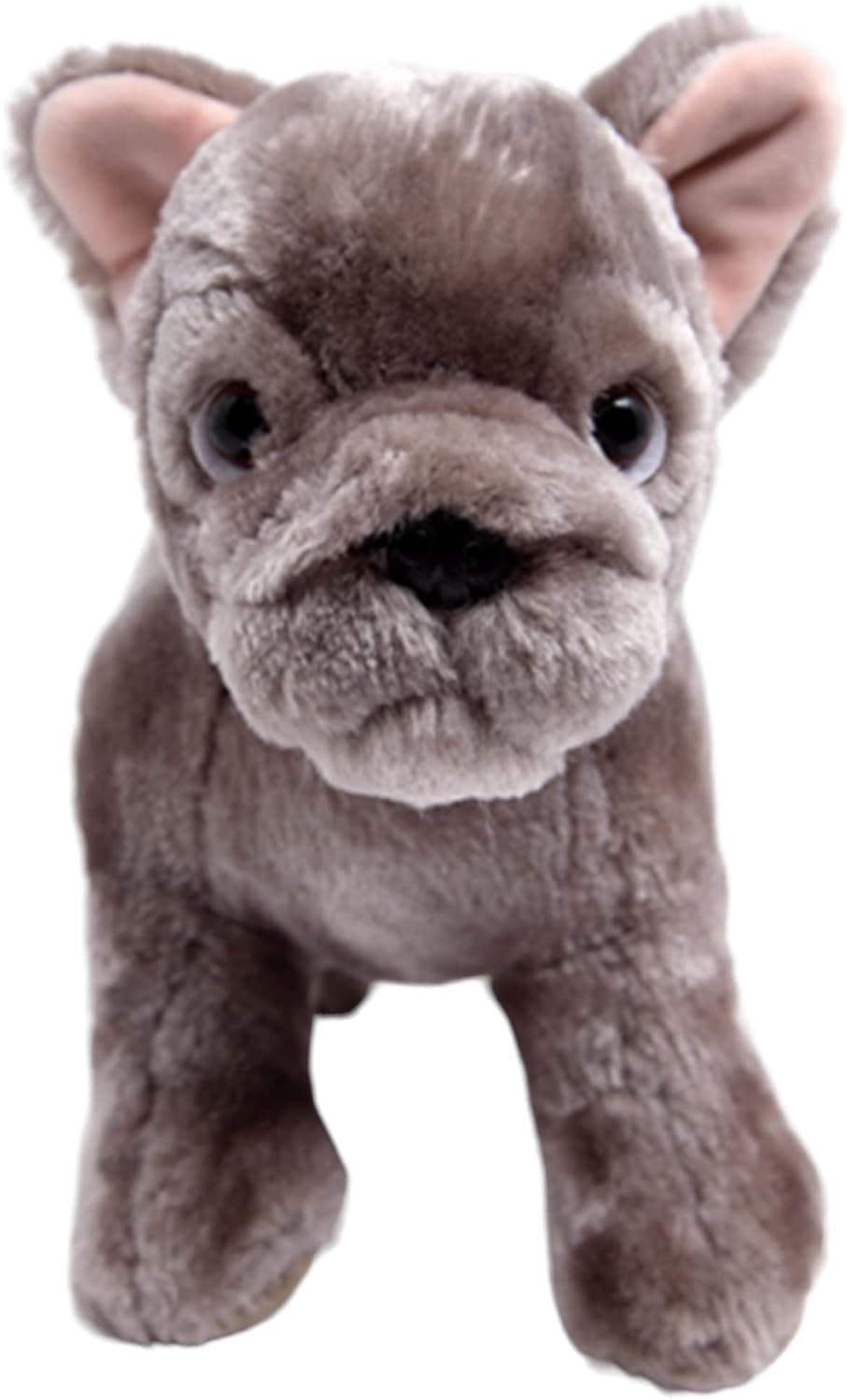 Yangogle Adorable Realistic French Bulldog Puppy Dog Plush Stuffed Animal Toy for Kids, 10 Inch