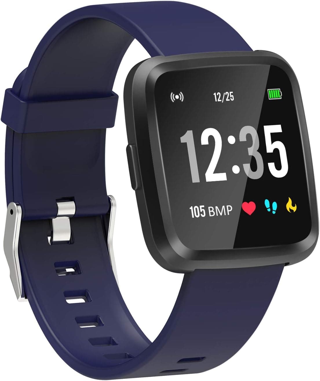 YoYoFit Full Touch Screen Smart Fitness Watch,Fitness Tracker Watch with Heart Rate Monitor Sleep Monitor,Activity Tracker with Multi-Sports Smart Notification Music for Men Women