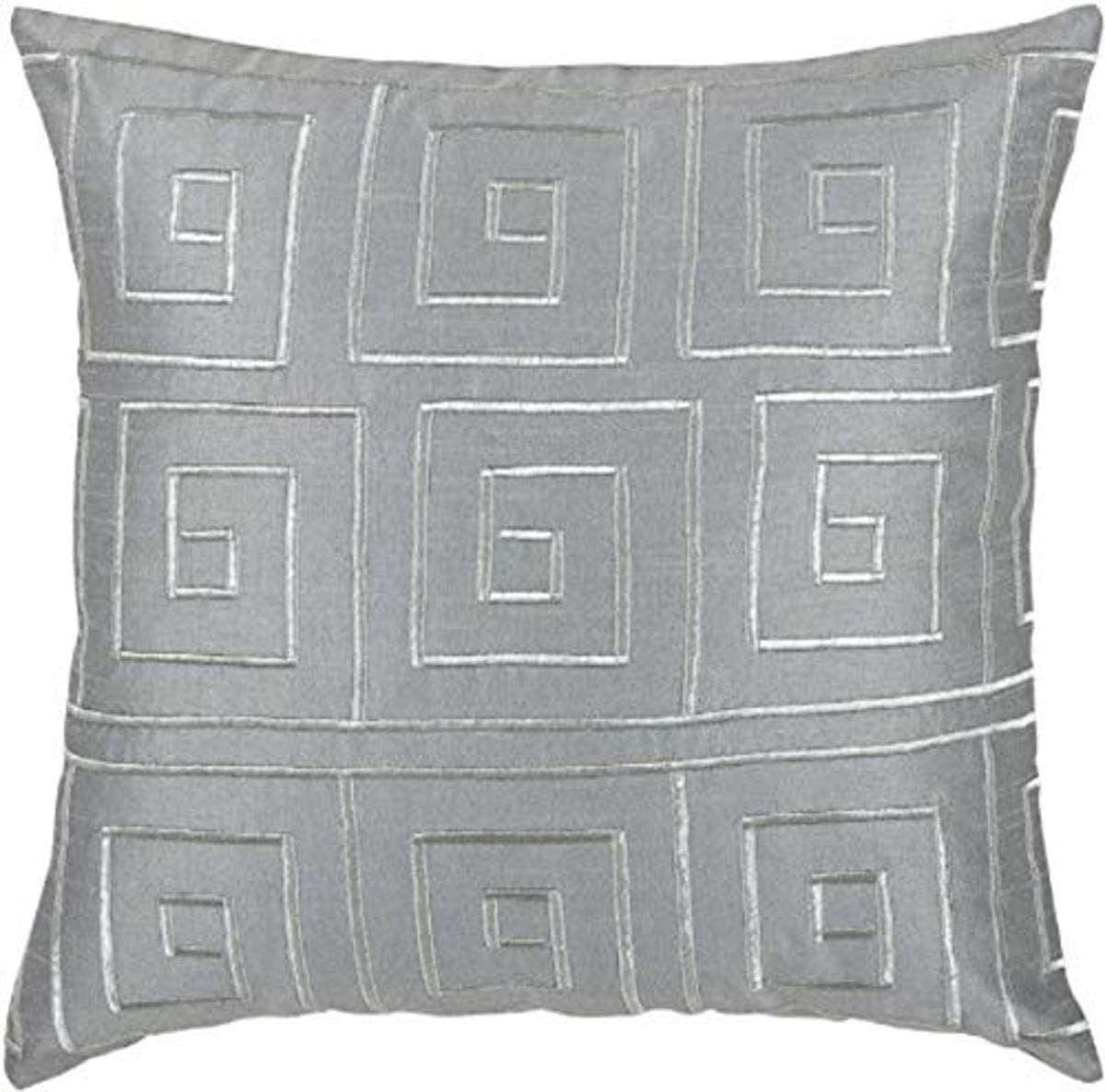 Rizzy Home T03441 Decorative Pillow, 18"X18", Gray