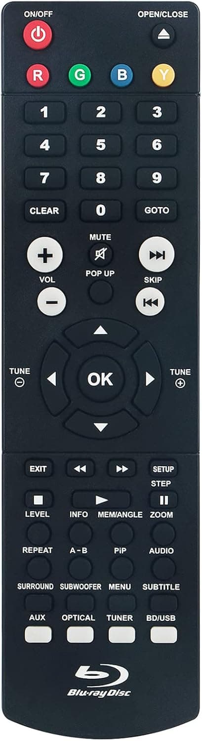 Allimity Replaced Remote Control Fit for RCA Blu-Ray Player RTB1013
